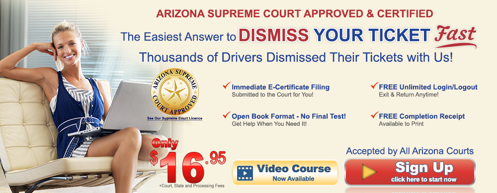 Arizona approved defensive driving online